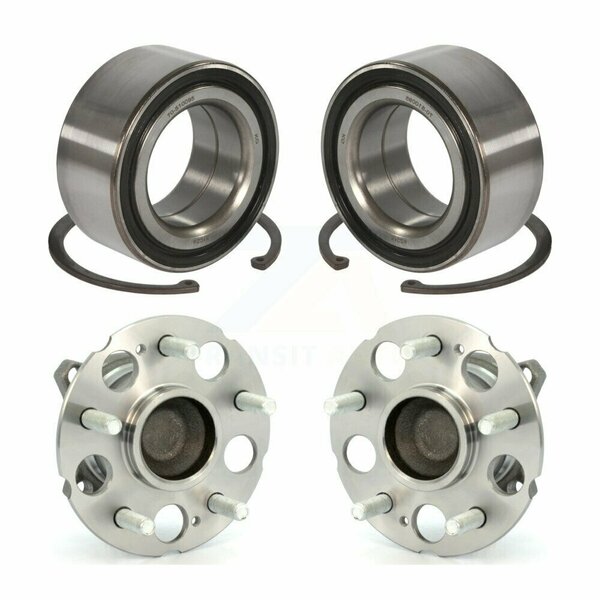 Kugel Front Rear Wheel Bearing And Hub Assembly Kit For Honda Crosstour Accord FWD K70-101657